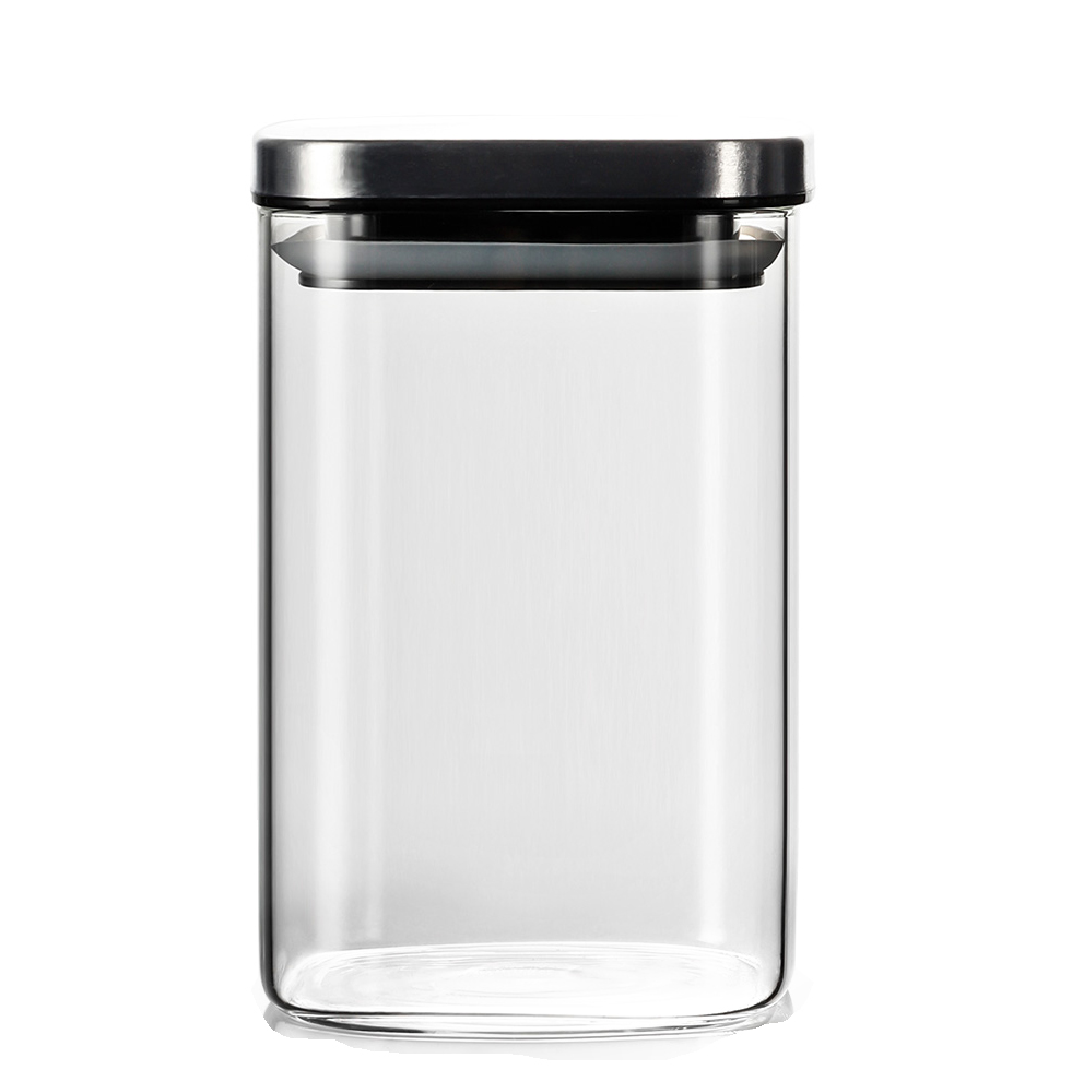 NEW 500ml China Glass Jars Borosilicate Glass Jar Metal