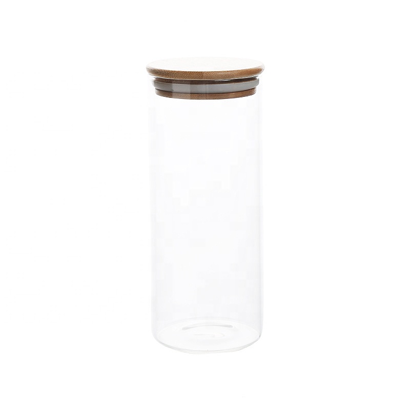 NEW Airless Glass Jars Borosilicate Storage Glass Jar Food with Silicone Lid