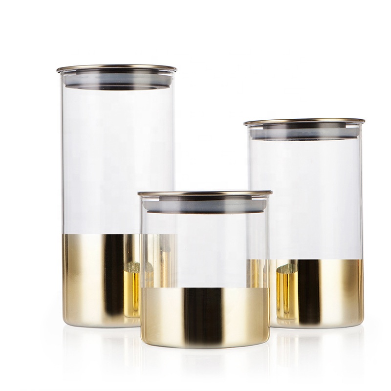 NEW Airtight Glass Containers Food Big Container Glass Borosilicate with Plastic Lid