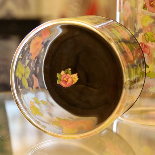 NEW Borosilicate Glass Jar with Decal Glass Storage Jars Bamboo Lid Wooden