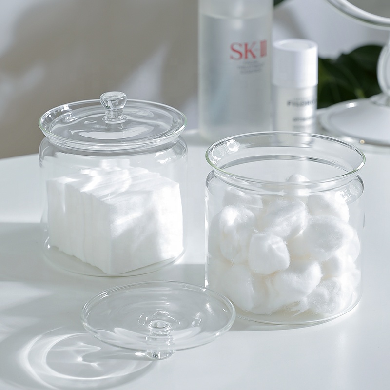 NEW Candy Glass Jar with Glass Lid Borosilicate Glass Containers