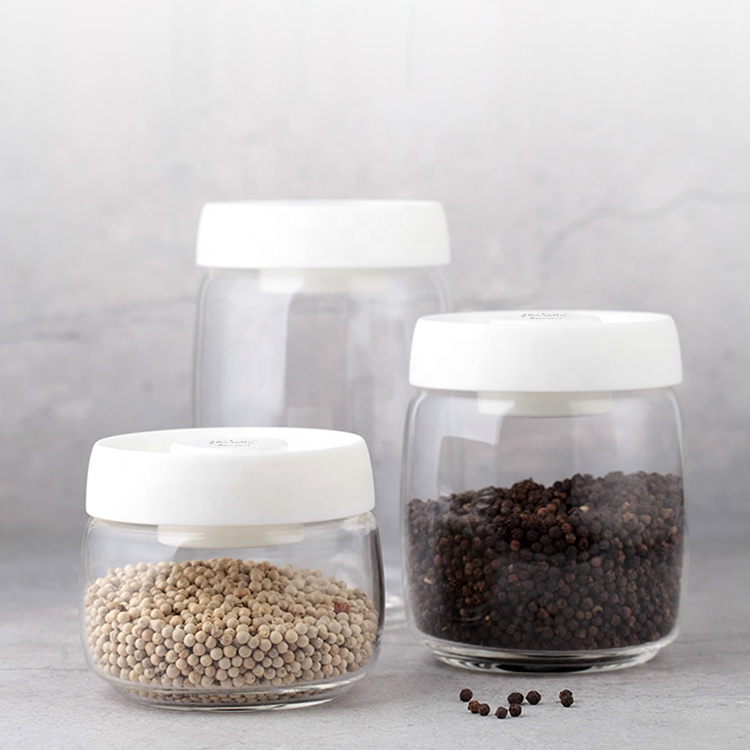 NEW High Borosilicate Glass Jar Bulk with Lid Glass Storage Jar