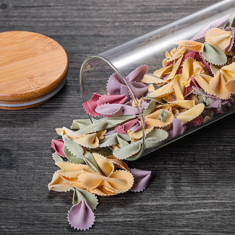 NEW Storage Borosilicate Glass Jar with Silicone Lid