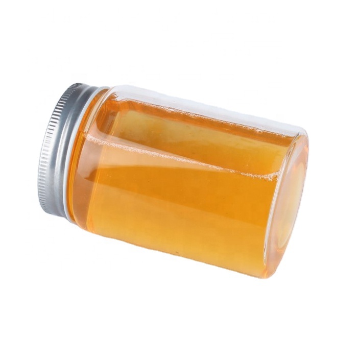 NEW Top Grade Calcium Sodium Glass Honey Jar Calcium Sodium Glass Jar Screw Lid