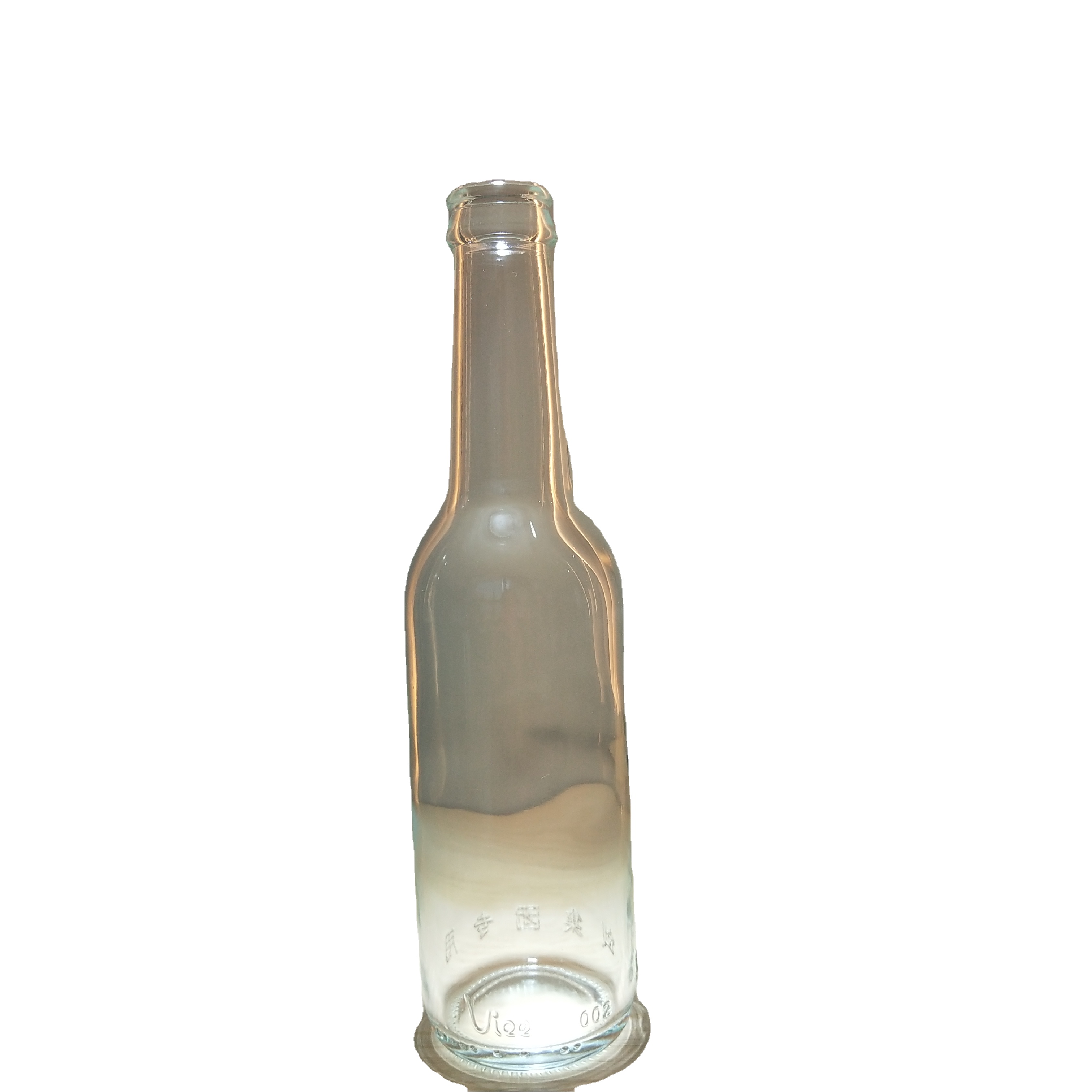 NNPB Mass Production 250ml Transparent Glass Beer Beverage Sparkling Wine Bottle