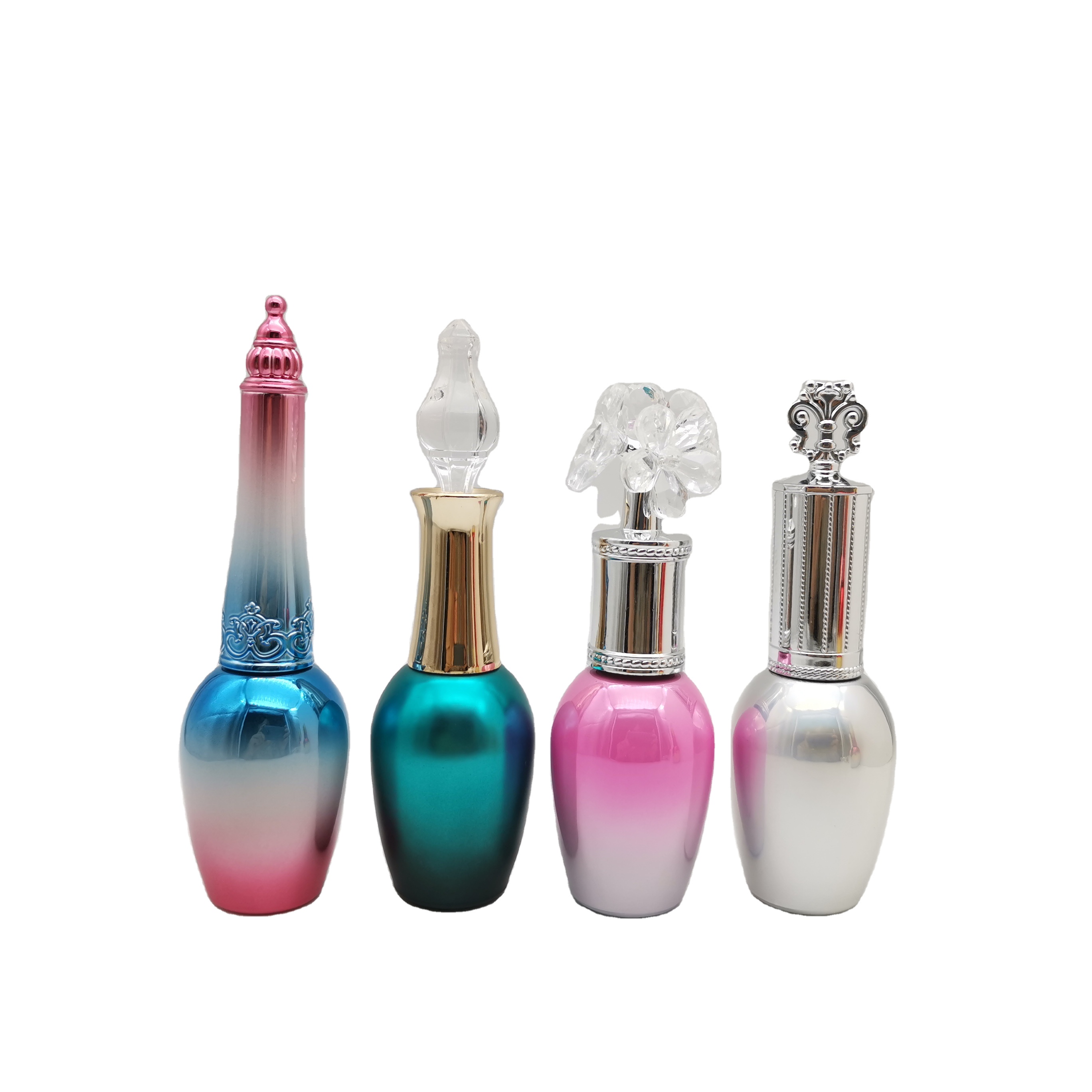 Nail Polish Bottle Flat Brush Color Empty Luxury Made in China Private Label Gradient Glass Personal Care Cap with Brush 5000pcs