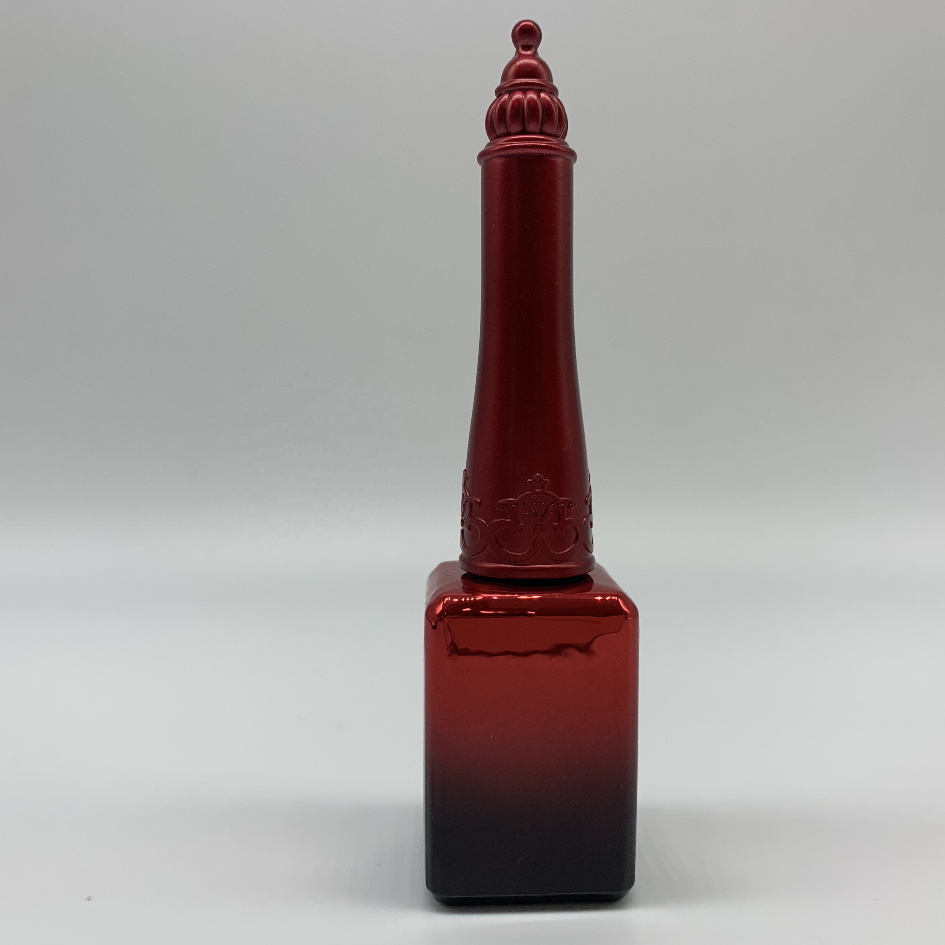 Nail Polish Bottle With Crown Cap Square Luxury