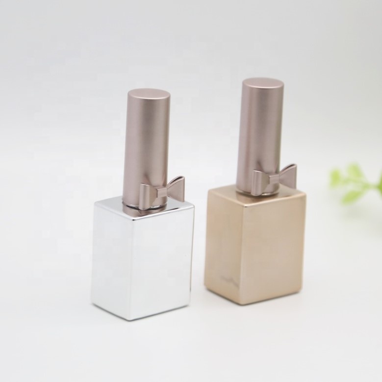 Nail Polish Bottle with Brush Empty Square Bow Glass Personal Care Reply Whithin 12 Hours Acceptable Customer's Logo HYNPB-02