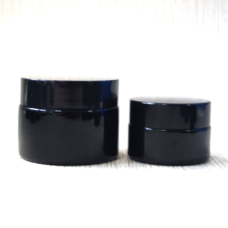 Nail gel balm container 5g 10g 15g 20g glass cosmetic jar black