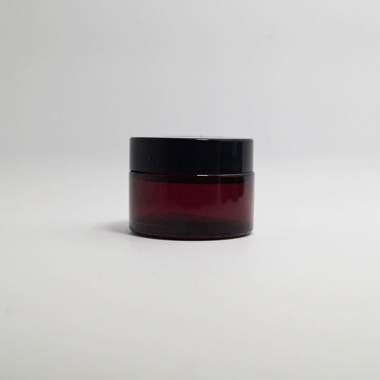 Nail gel container 5ml 10ml 15ml 20ml matte black cosmetic glass jars