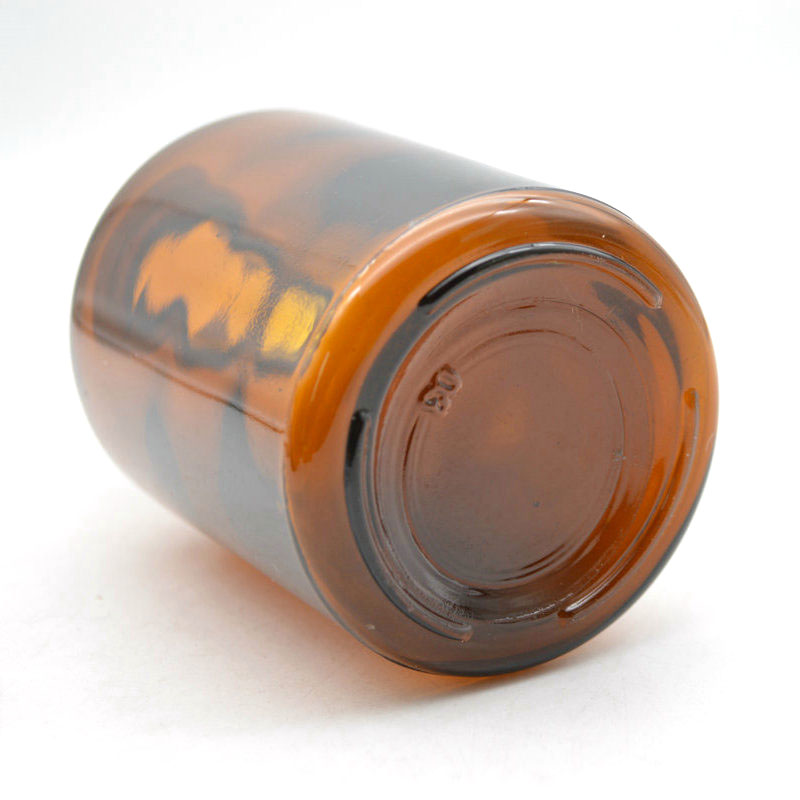 Narrow Mouth Amber Apothecary Jar 60ml 125ml 250ml Glass Reagent Bottle for Aroma