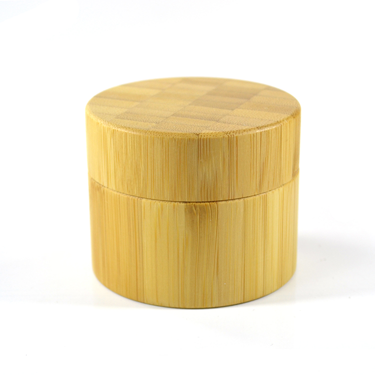 Natural Color Real Wood 20g 30g 50g 100g 150g 200g 250g  Cosmetic Cream Jar with Bamboo Lid