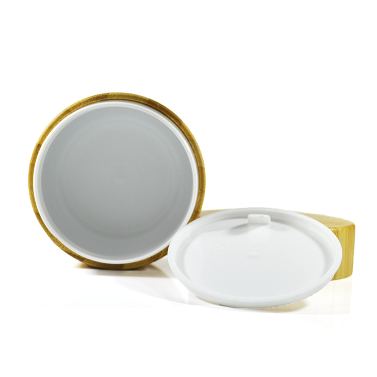 Natural Color Real Wood 20g 30g 50g 100g 150g 200g 250g Cosmetic Cream Jar with Bamboo Lid