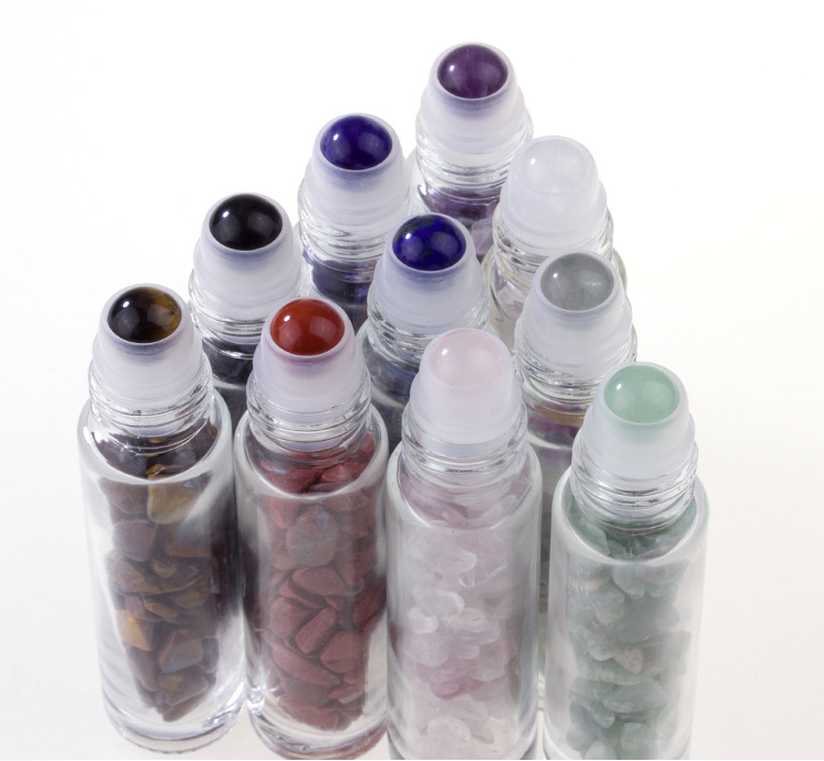 Natural Gemstone Roller Ball for 10ml Essential Oil Roll on Bottle Heads