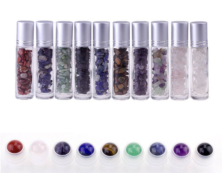 Natural Gemstone Roller Ball for 10ml Essential Oil Roll on Bottle Heads