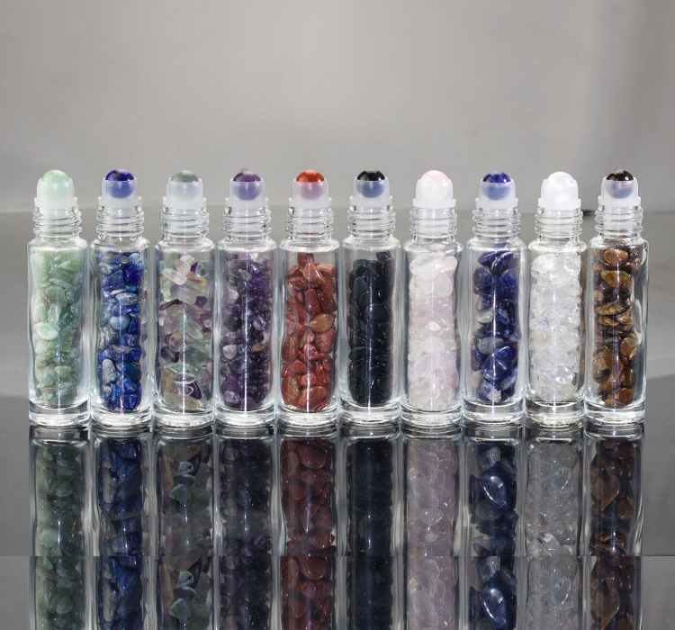 Natural Gemstone Roller Ball for 10ml Essential Oil Roll on Bottle Heads