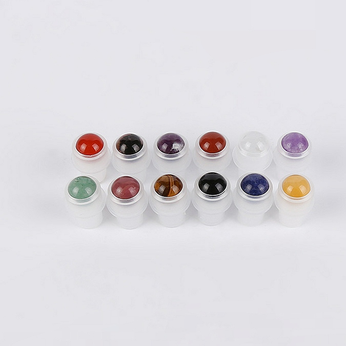 Natural Gemstone Roller Ball for 10ml Essential Oil Roll on Bottle