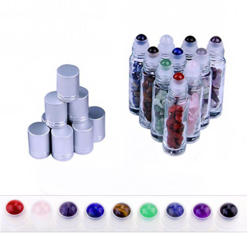 Natural Gemstone Roller Ball for 10ml Essential Oil Roll on Bottle