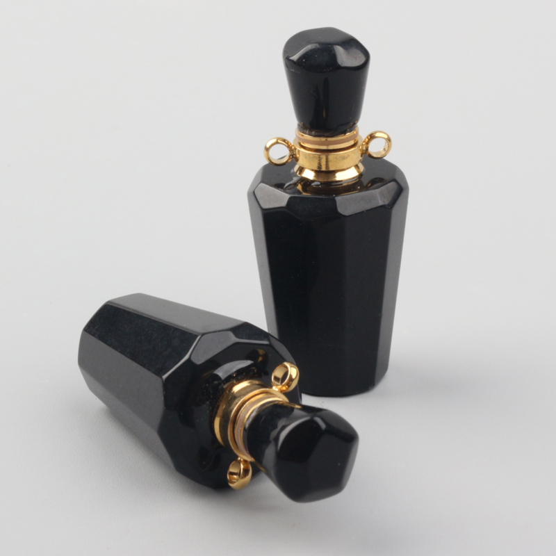 Natural High Quality Crystal Gemstone Perfume Essential Oil wand Bottles Crystal Perfume Bottle