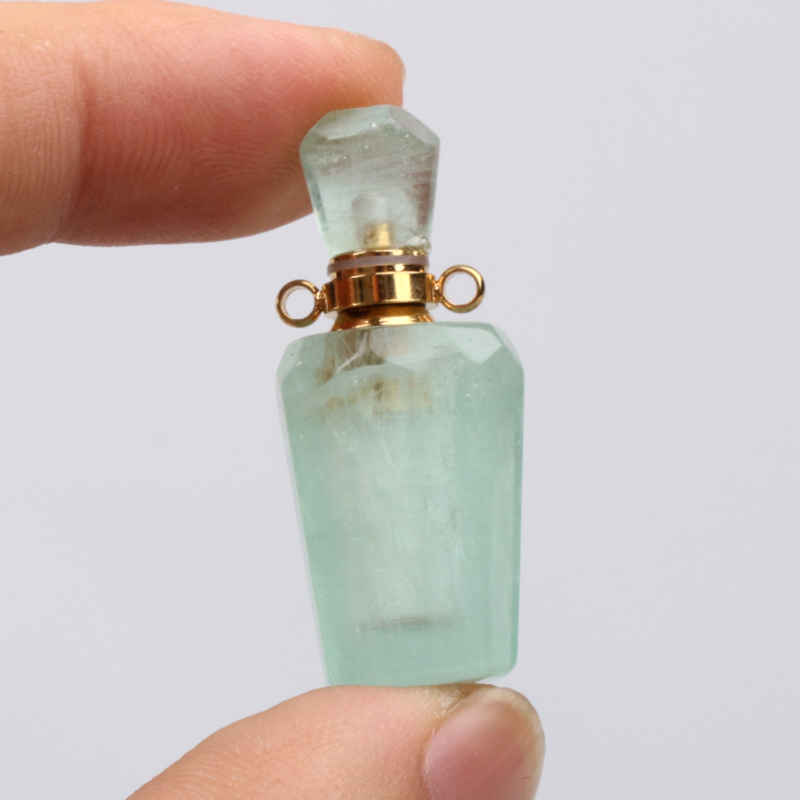 Natural High Quality Crystal Gemstone Perfume Essential Oil wand Bottles Crystal Perfume Bottle