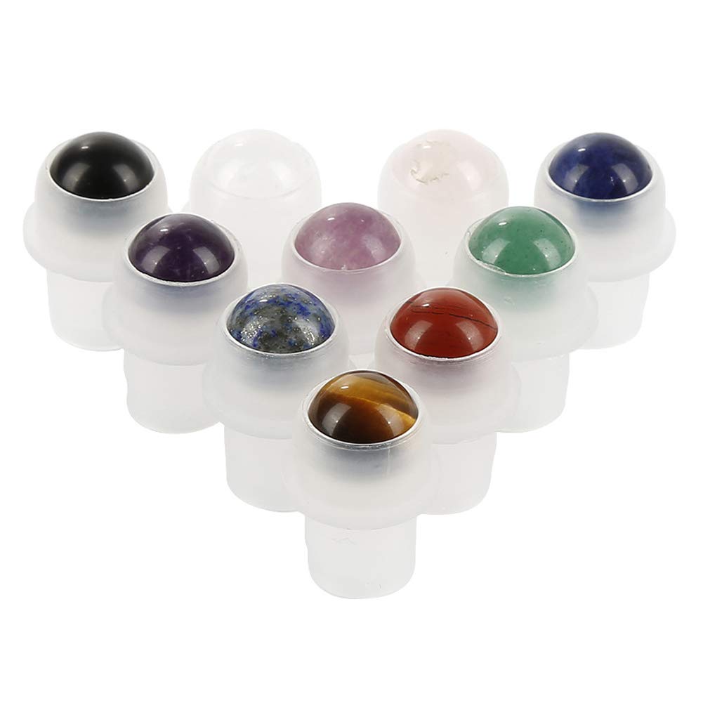 Natural Stones Roller Balls For Essential Oils Use of Standard 5ml 10ml Replacement Rollers tops,Essential Oil Roller