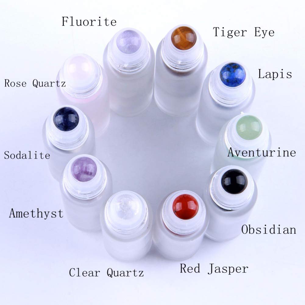 Natural Stones Roller Balls For Essential Oils Use of Standard 5ml 10ml Replacement Rollers tops,Essential Oil Roller