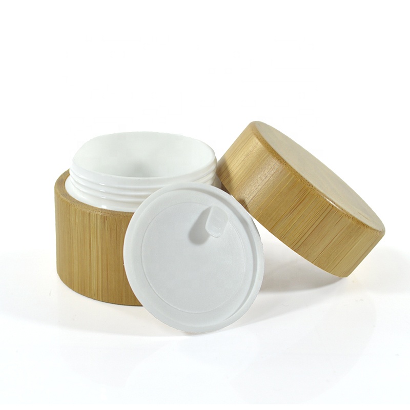 Natural bamboo cosmetic packages 5g 10g 15g 20g 30g 50g 100g 150g 200g 250g bamboo cream jar with PP inner