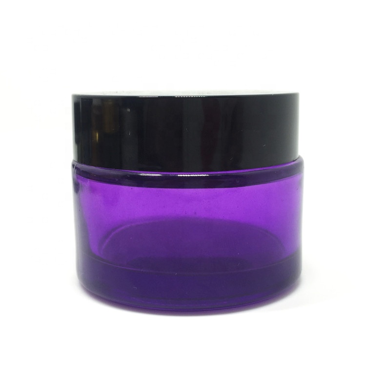 Natural cosmetic packaging 200ml amber glass jar with gold lid