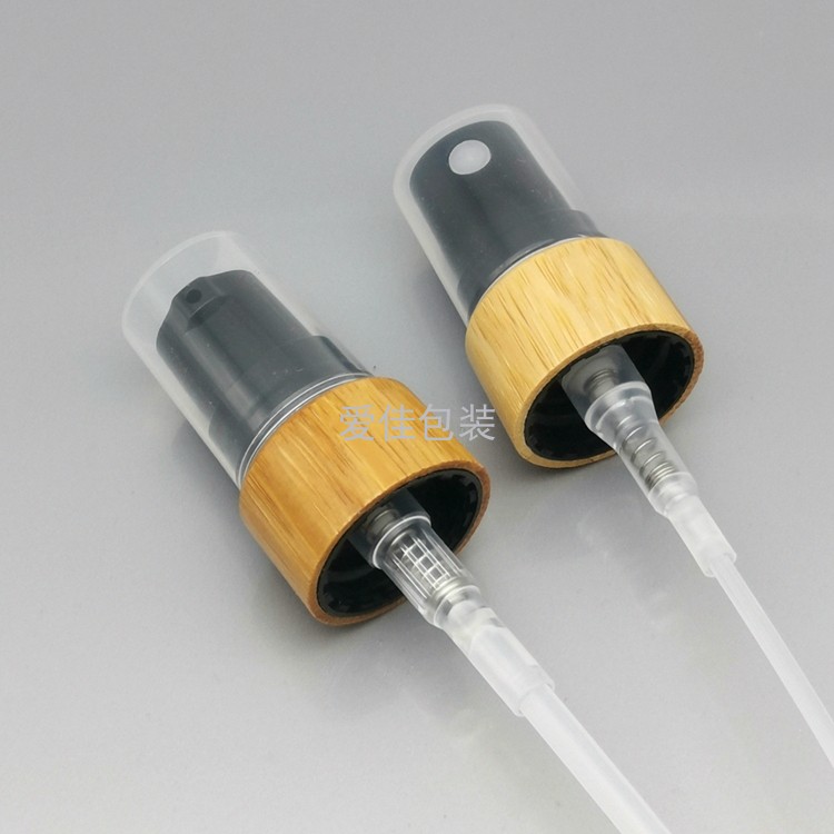 Natural frosted colorful cosmetic empty container 30ml matte black glass perfume bottle with mist spray bamboo lid