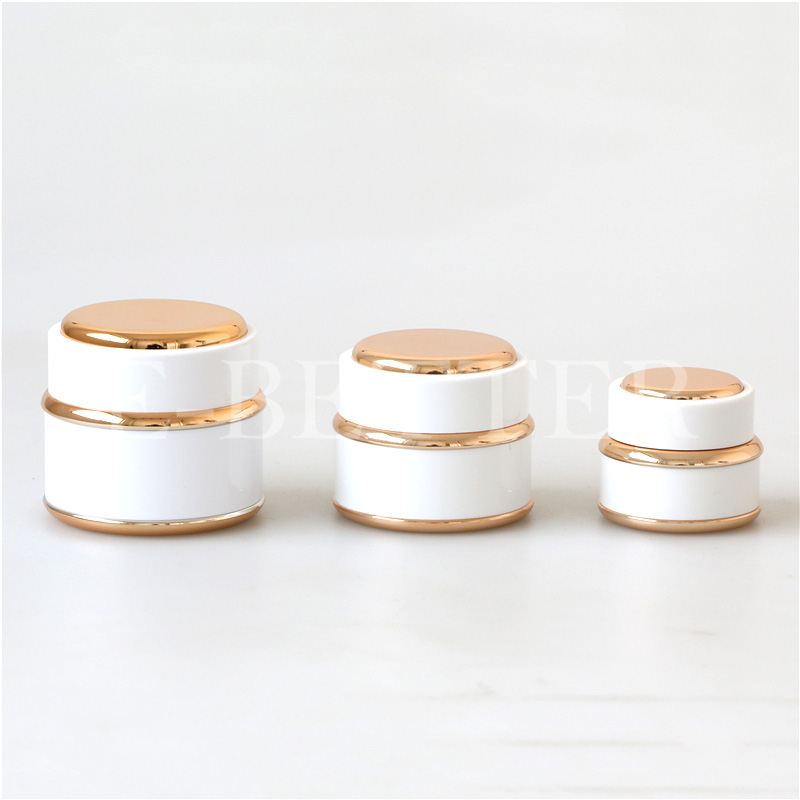 Natural luxury blue marble color anti age cream jar empty cosmetic container for skin care 30g 50g