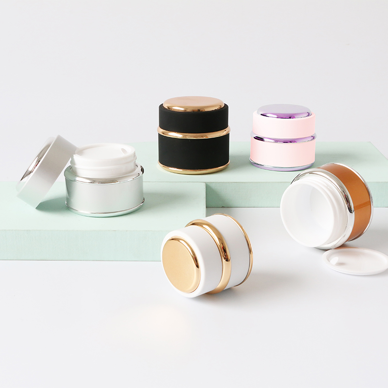 Natural luxury blue marble color anti age cream jar empty cosmetic container for skin care 30g 50g