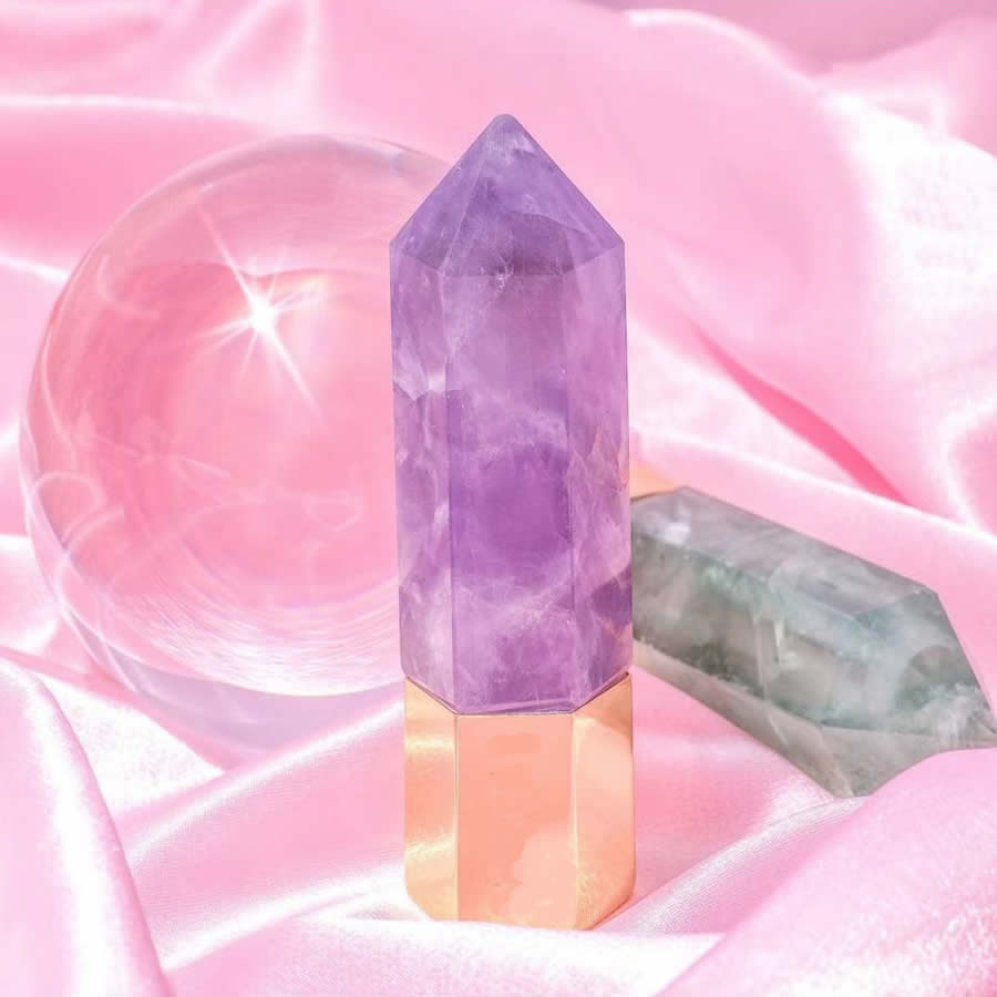 Natural perfume bottle luxury beauty roll on high roller gemstone point Gua Sha style sculpting tool