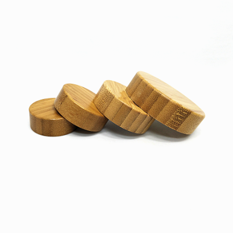 Nature Wooden Screw Cap Bamboo Glass Jar and Bottle for Cosmetic Packaging 15g 30g 30ml