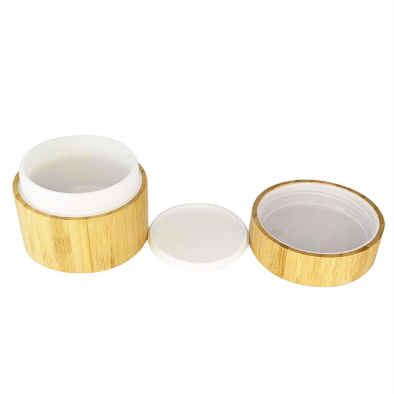 Nature bamboo cosmetic packaging 10g 15g 30g 50g 100g empty face eye cream powder bamboo jar lid cosmetic container