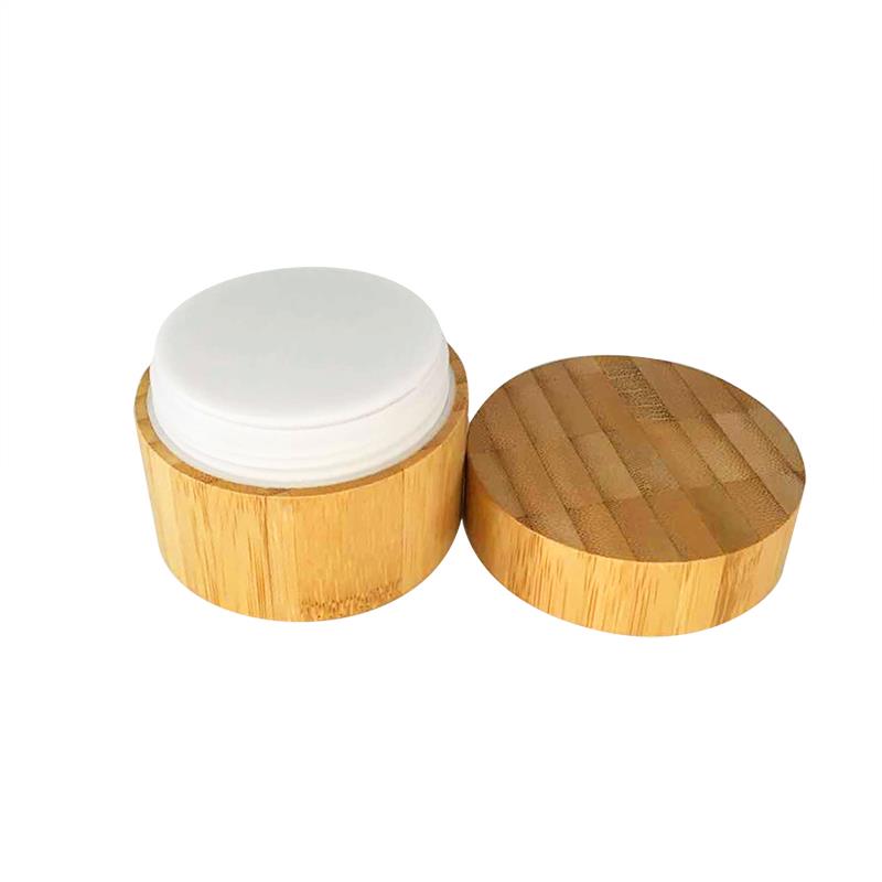 Nature bamboo cosmetic packaging 10g 15g 30g 50g 100g empty face eye cream powder bamboo jar lid cosmetic container