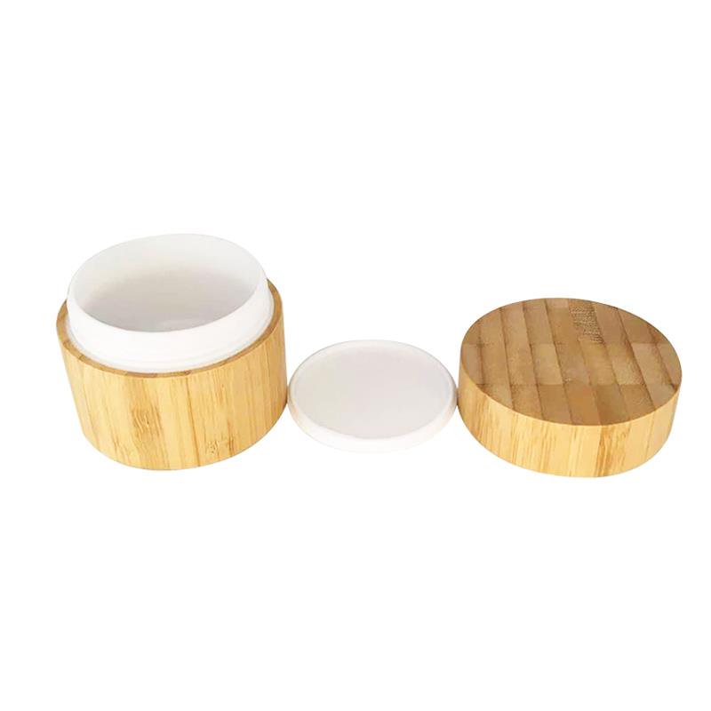 Nature bamboo cosmetic packaging 10g 15g 30g 50g 100g empty face eye cream powder bamboo jar lid cosmetic container