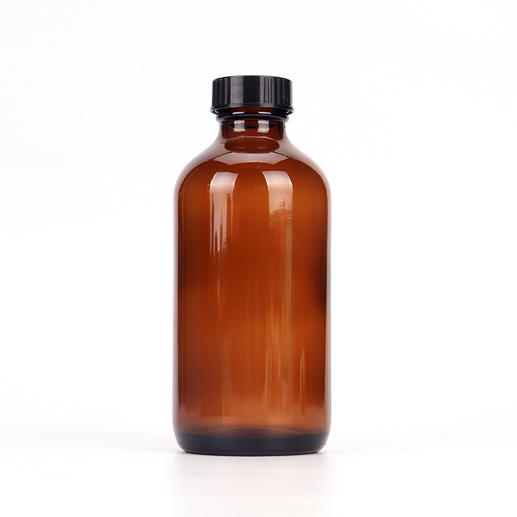 New 100ml 120ml Brown Glass Boston Essential Oil Dropper Bottle with Screw cap