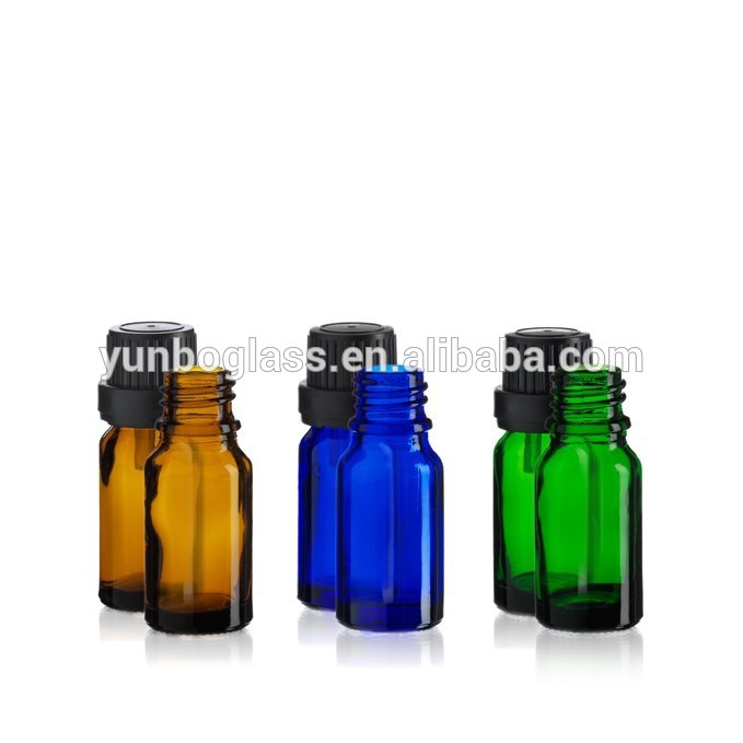 New 10ml essential oil euro glass dropper bottles with Dropper Insert and Tamper Evident Cap