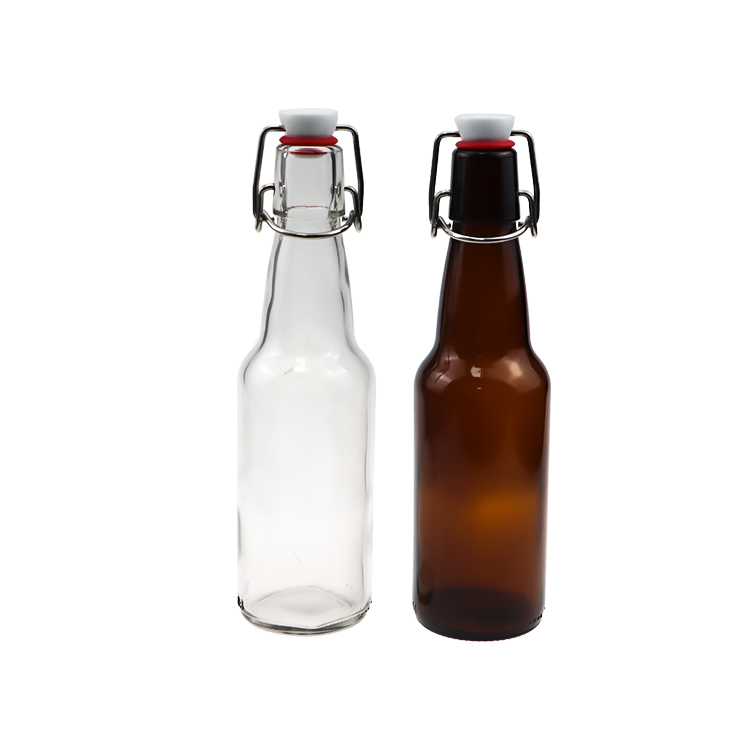 New 330ml 500ml 750ml 1L swing top amber beer glass bottles