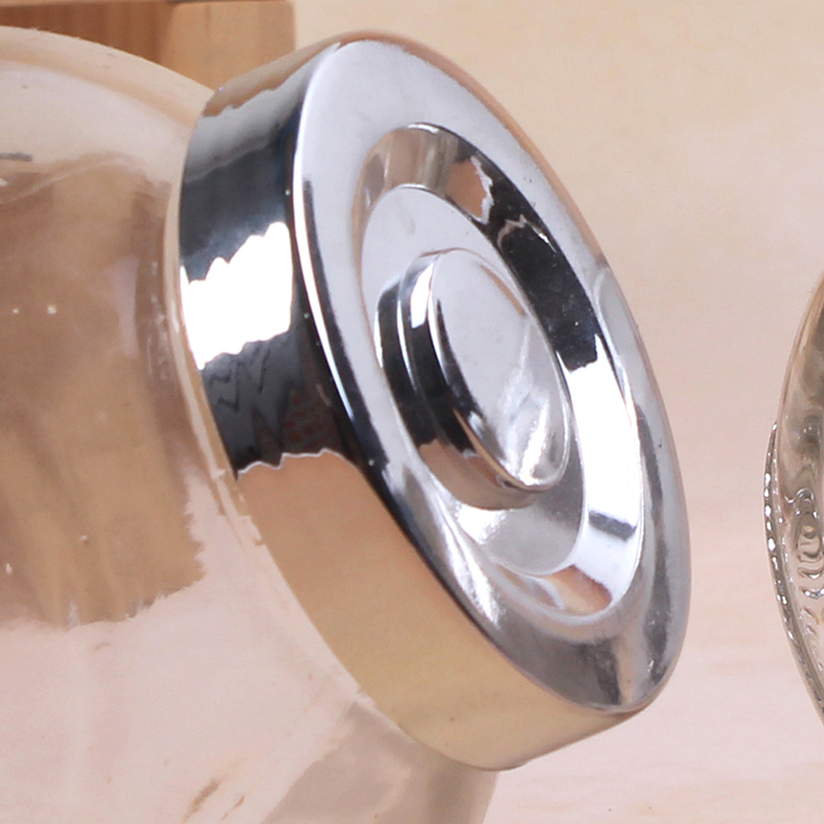 New 50ml 150ml 350ml 450ml Flat Drum Big Belly Glass Jar with Silver Lid for Storage