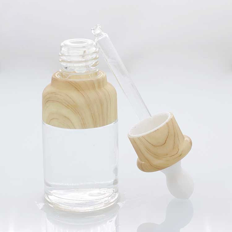 New 50ml clear glass essential oil dropper bottle
