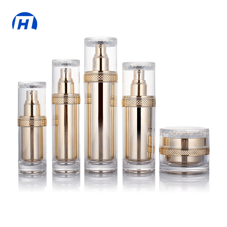 New Acrylic Cosmetic Bottle Set Press Lotion Skin Care Products Packaging