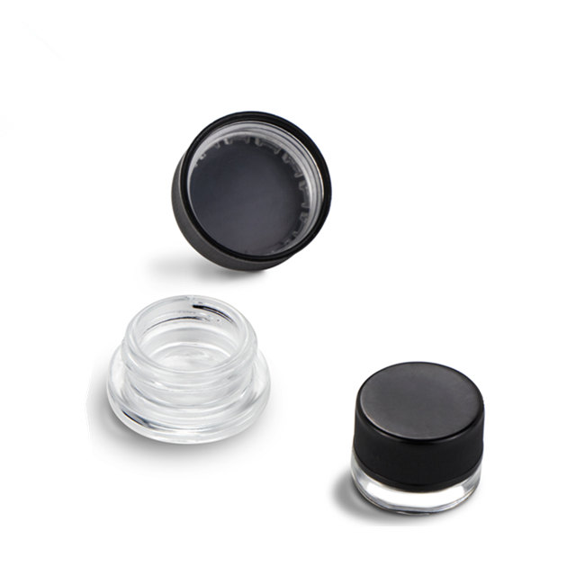 New Arrival 3ml 5ml 7ml 9ml Glass Bottle Wax CBD Hemp Oil Container Child Proof Lid CRC Jar