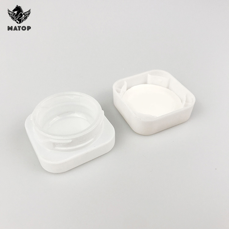 New Arrival 5ml Child Proof Square Cube Jar CR glass Jar Concentrate Glass Container