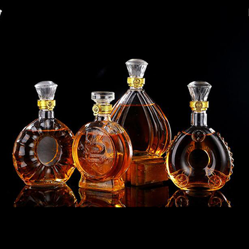 New Arrival 750ml Novelty Whisky empty Extra Flint Vodka Premium Glass Bottle for Liquor