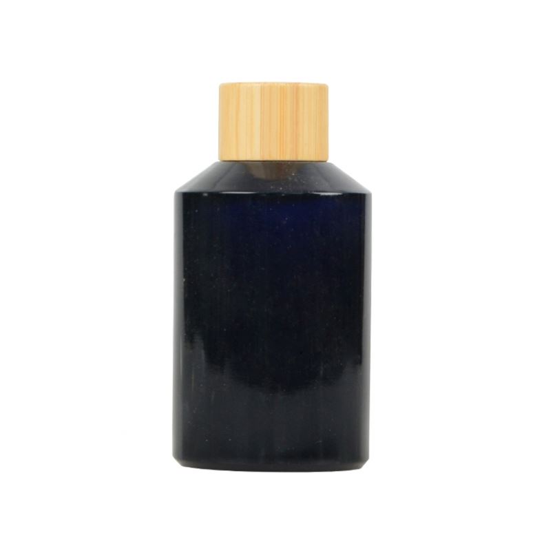 New Arrival Aluminum Glass Cream Jar With Bamboo Cosmetics Natural Cap
