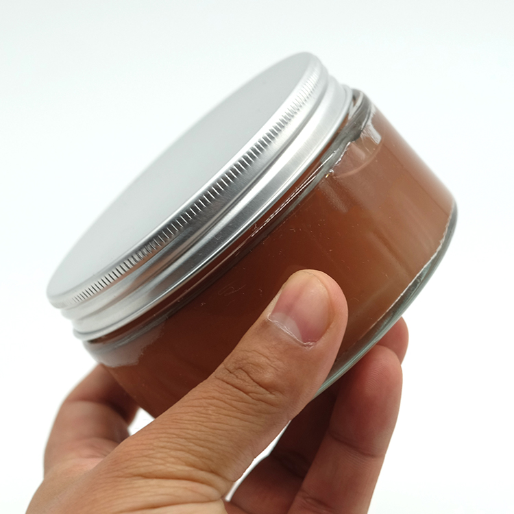 New Arrival Clear Wide Mouth Straight Sided Glass Jar Custom Made Face Cream Jar Fashion Jam Spread Jar