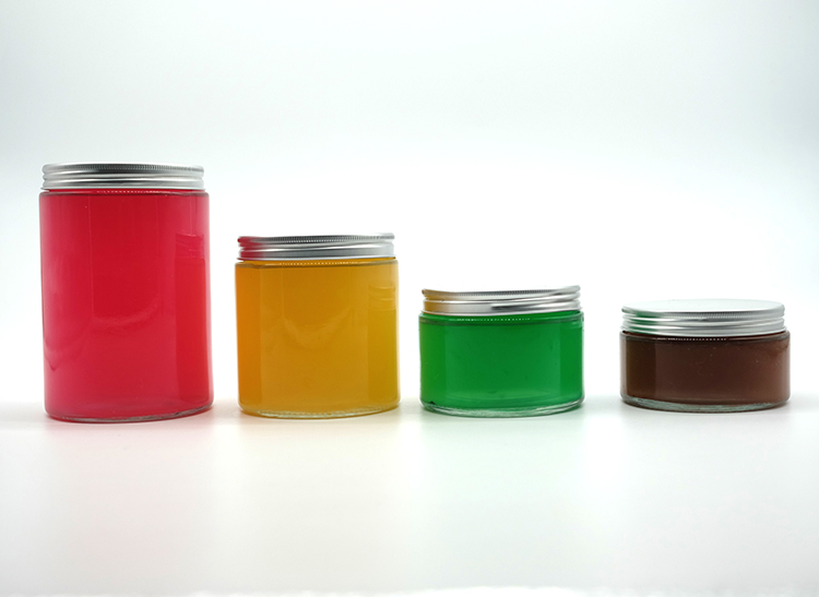 New Arrival Clear Wide Mouth Straight Sided Glass Jar Custom Made Face Cream Jar Fashion Jam Spread Jar