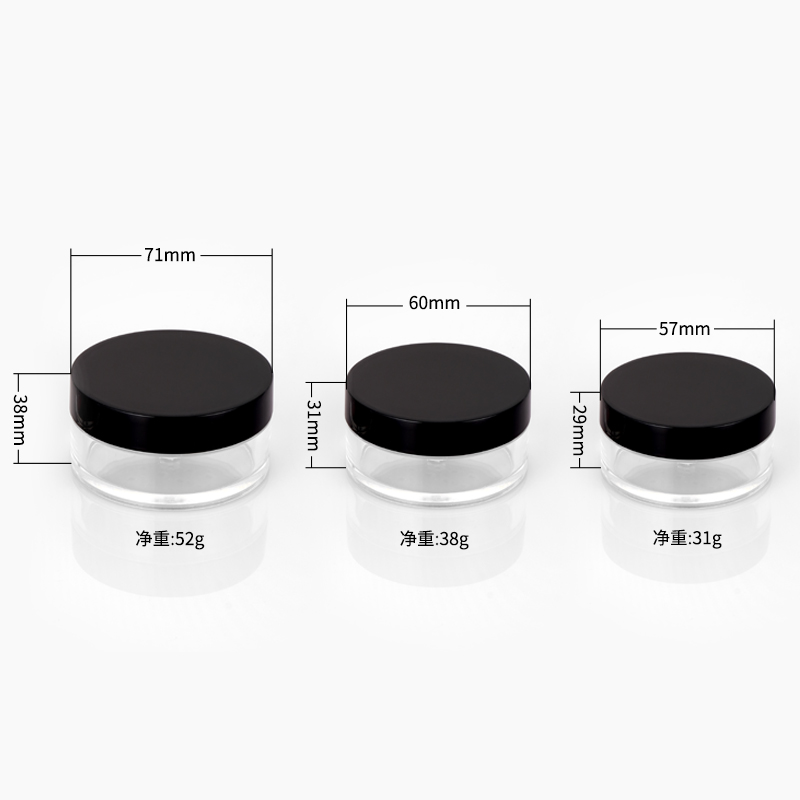 New Arrival Custom Logo Sifter Plastic Cosmetic Makeup Powder Case Jar Container Empty Loose Powder Packaging