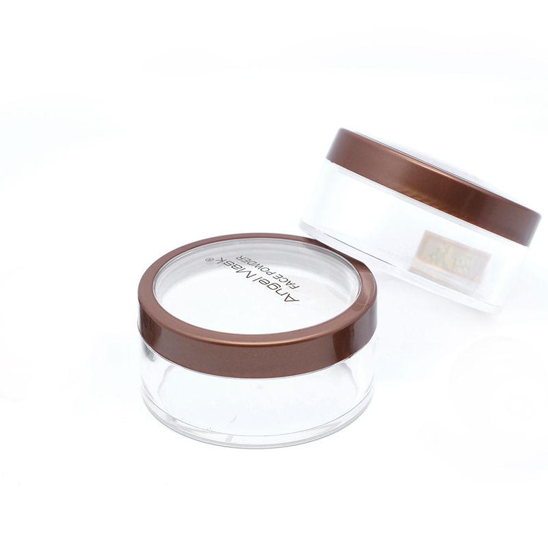 New Arrival Custom Logo Sifter Plastic Cosmetic Makeup Powder Case Jar Container Empty Loose Powder Packaging